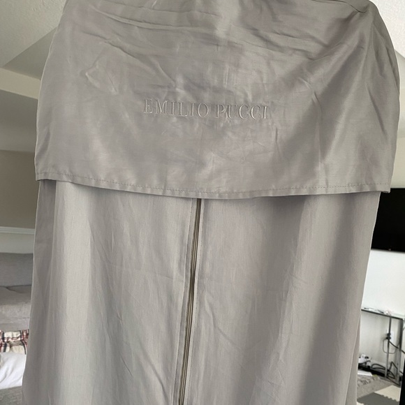 Emilio Pucci Chain Embellished Cutout Open Back - Turquoise Evening Dress Gown - Picture 5 of 10